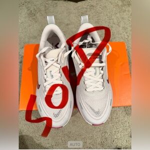Nike Women's White and Pink Sneakers size 6 Retail $180 firm on price